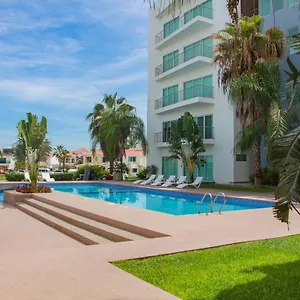  Apartment Departamento Isla Marina Con Alberca